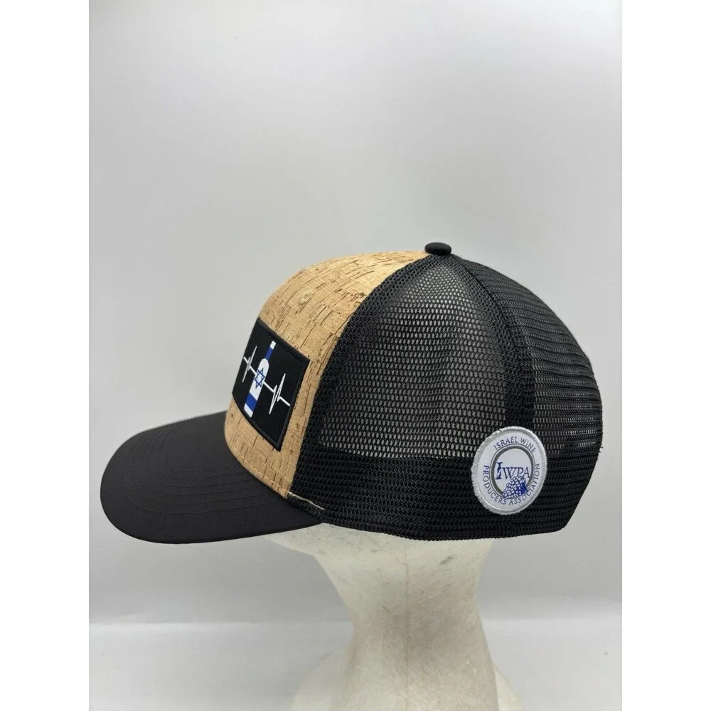 The Heartbeat Brand Israel Wine Producers Cork Front Mesh Trucker